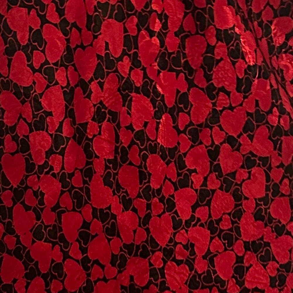 Vintage Y2K Victoria' Secret Gold Label Red Drop Waist Heart Chemise Medium Slip - Picture 8 of 9